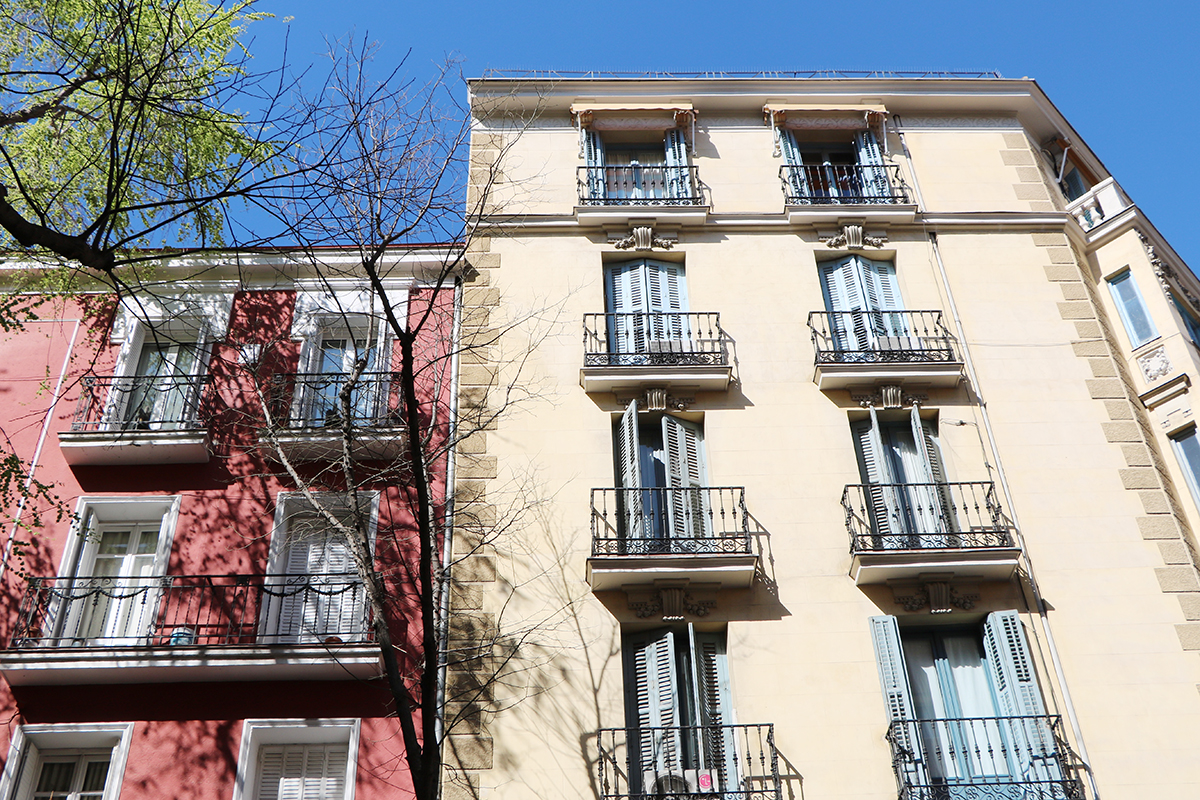 edificios afectados por la cláusula suelo. foto del centro de Madrid