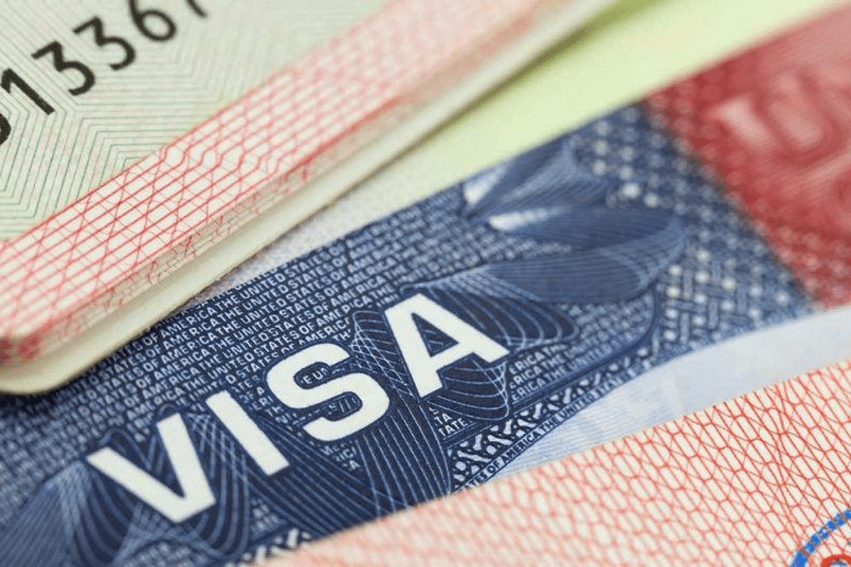 foto de una visa para entrar en estados unidos